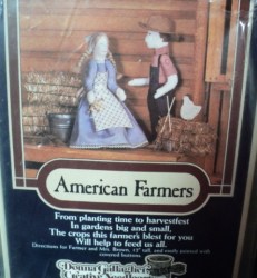 841 12'' COUNTRY AMERICAN FARMERS HARVEST DOLLS, CLOTHES PATTERN